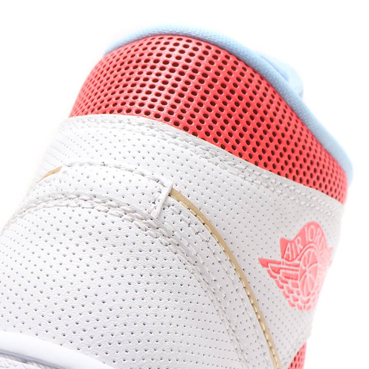 JORDAN BRAND WMNS AIR JORDAN 1 MID SE SESAME/WHITE-FLASH CRIMSON