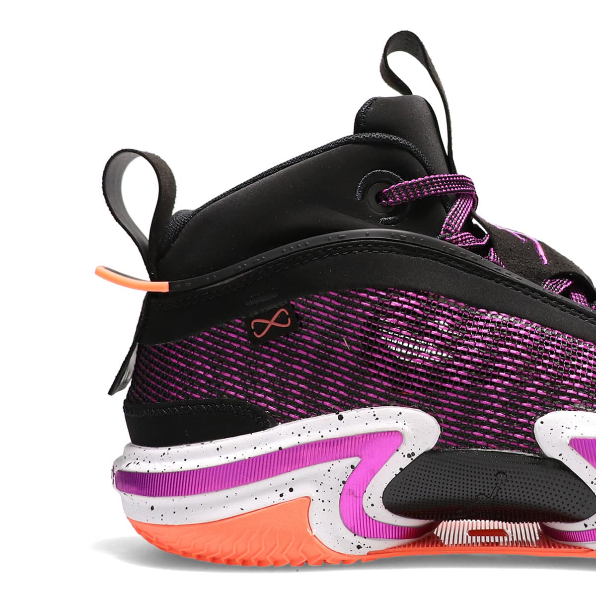 JORDAN BRAND AIR JORDAN XXXVI PF BLACK/HYPER VIOLET-WHITE-BRIGHT MANGO 21FA-Iの画像