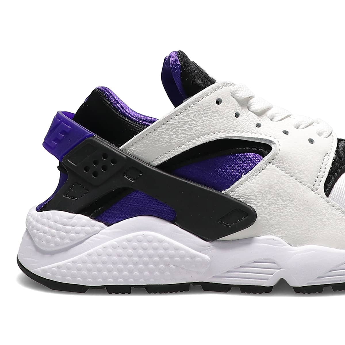 NIKE W AIR HUARACHE WHITE/BLACK-ELECTRO PURPLE 22SP-Iの画像