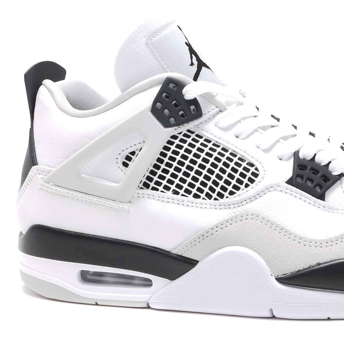 JORDAN BRAND AIR JORDAN 4 RETRO WHITE/BLACK-NEUTRAL GREY 22SU-I