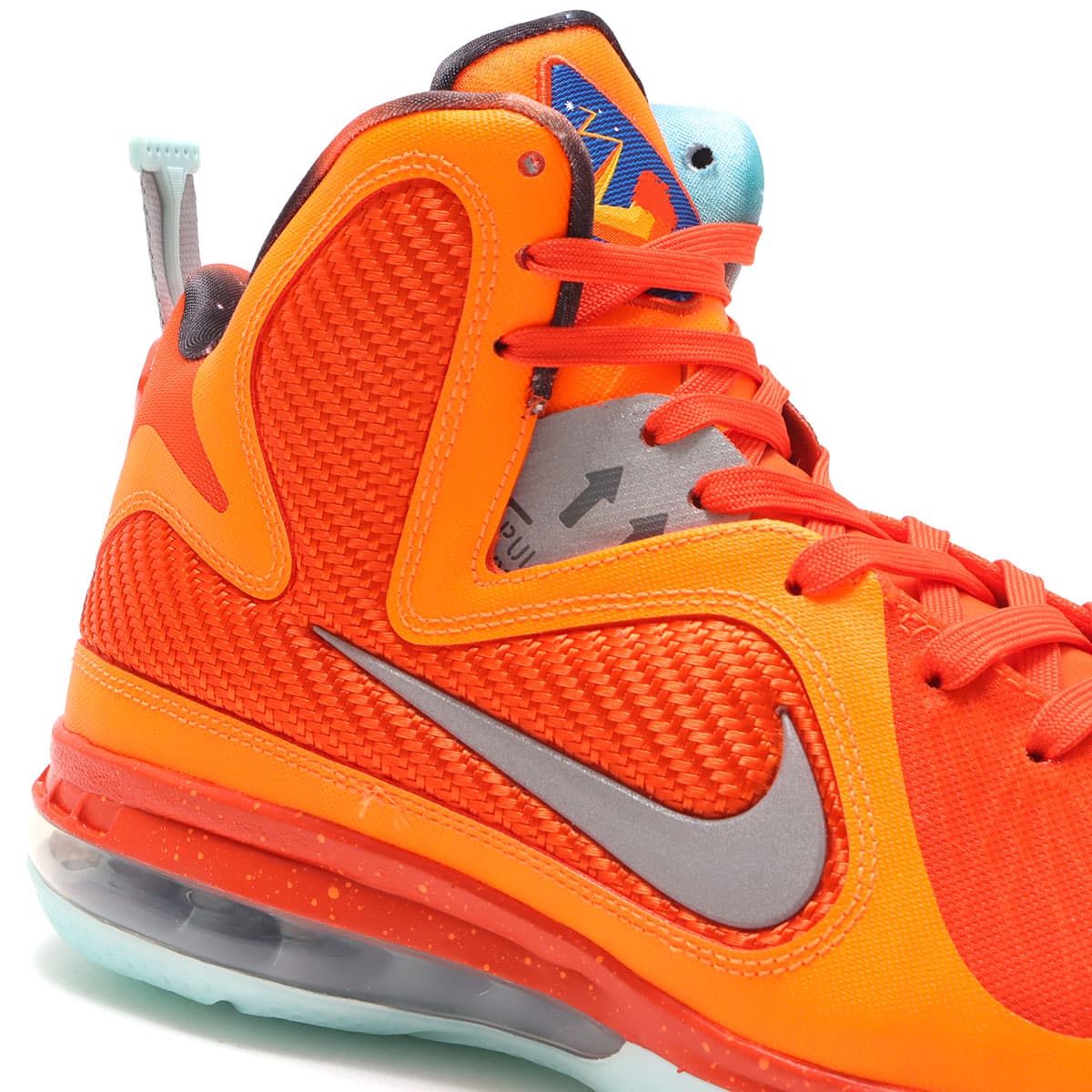 NIKE LEBRON IX TOTAL ORANGE/REFLECT SILVER-TEAM ORANGE 22SP-S