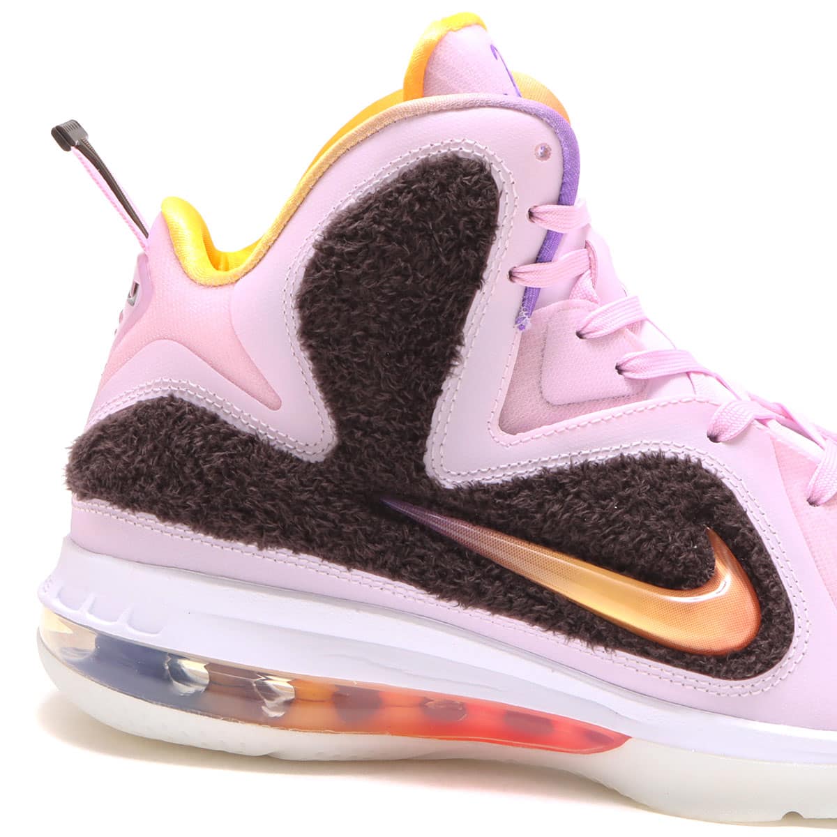 NIKE LEBRON IX REGAL PINK/MULTI-COLOR-VELVET BROWN 22SU-S