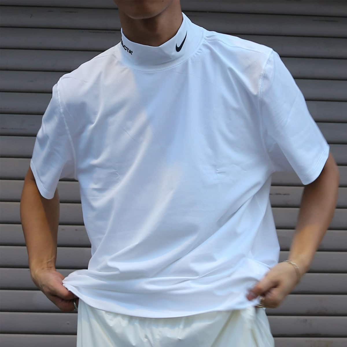 NIKE M NRG NOCTA MOCK NECK SS TOP WHITE 21FA-S