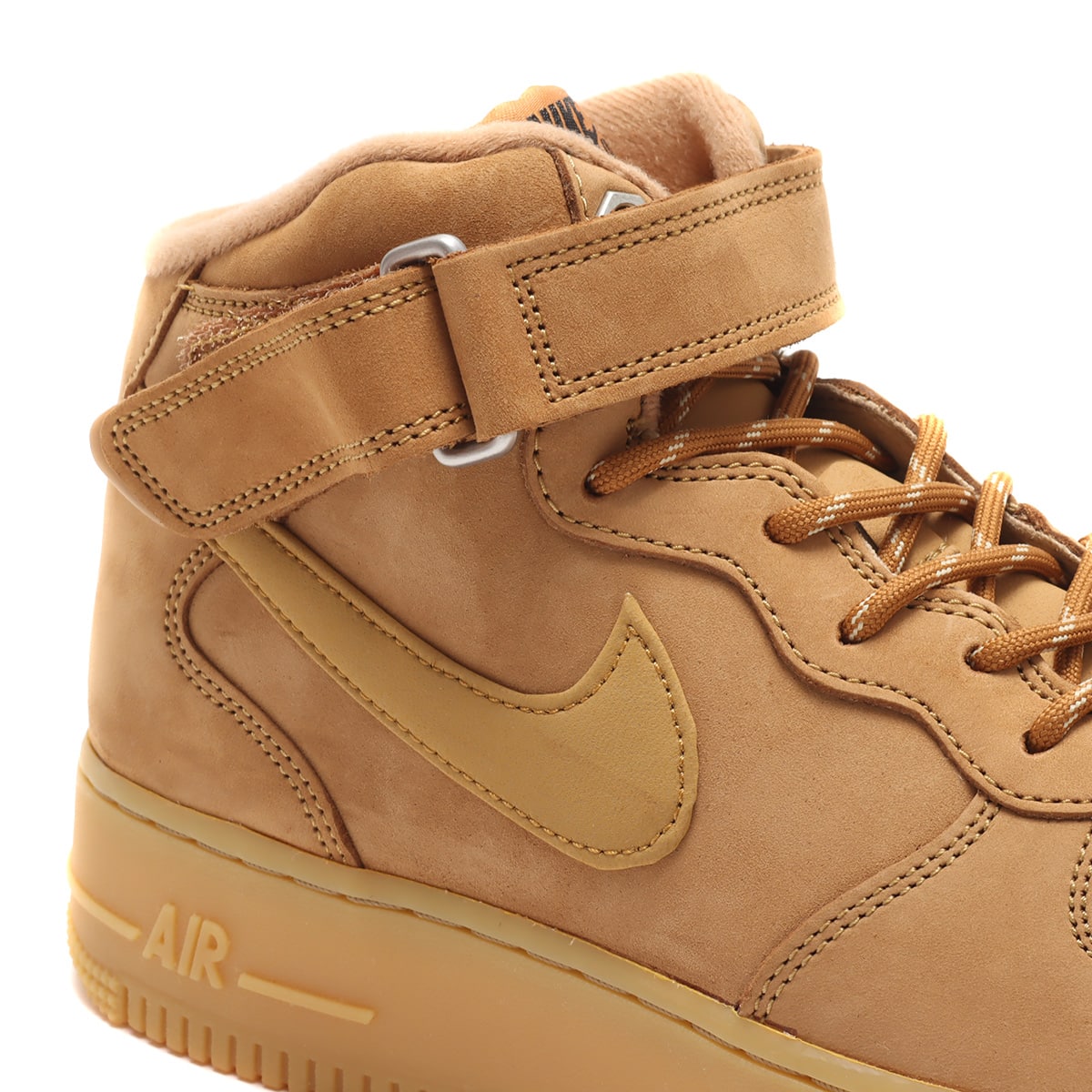 NIKE AIR FORCE 1 MID '07 WB FLAX/WHEAT-GUM LIGHT BROWN-BLACK