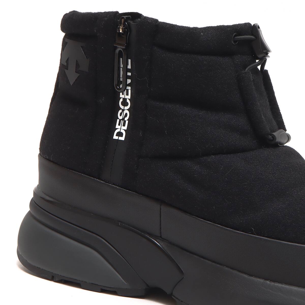 DESCENTE ACTIVE WINTER BOOTS SHORT MELTON BLACKの画像