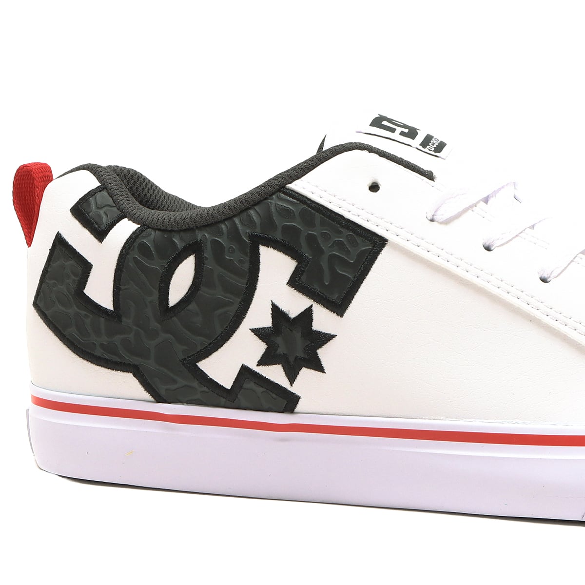 DC SHOES COURT VULC SE SN WHITE/BLACK/RED 22FW-Iの画像