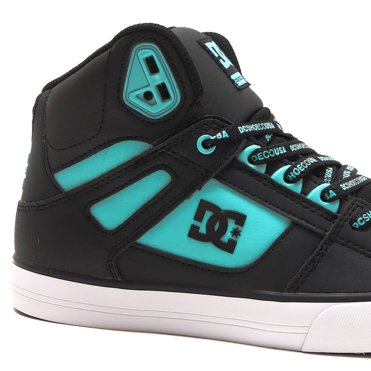 DC SHOES PURE HIGH-TOP WC SE SN BLACK/BLUE ATOLL 22FW-Iの画像