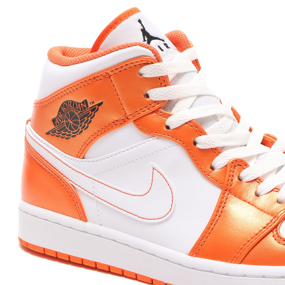 JORDAN BRAND AIR JORDAN 1 MID SE ELECTRO ORANGE/BLACK-WHITE 21FA-I