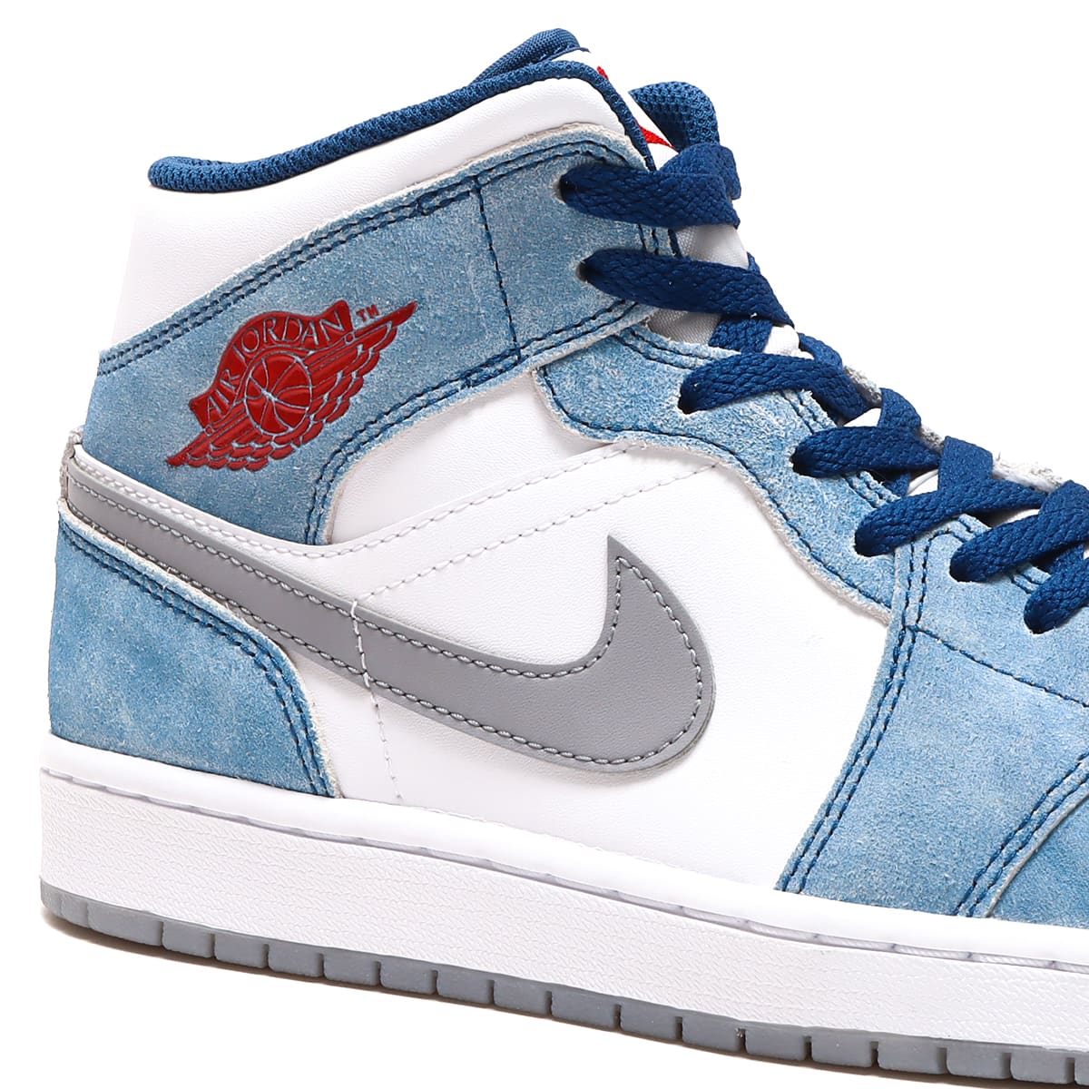 Air Jordan 1 Mid "French Blue Fire Red"