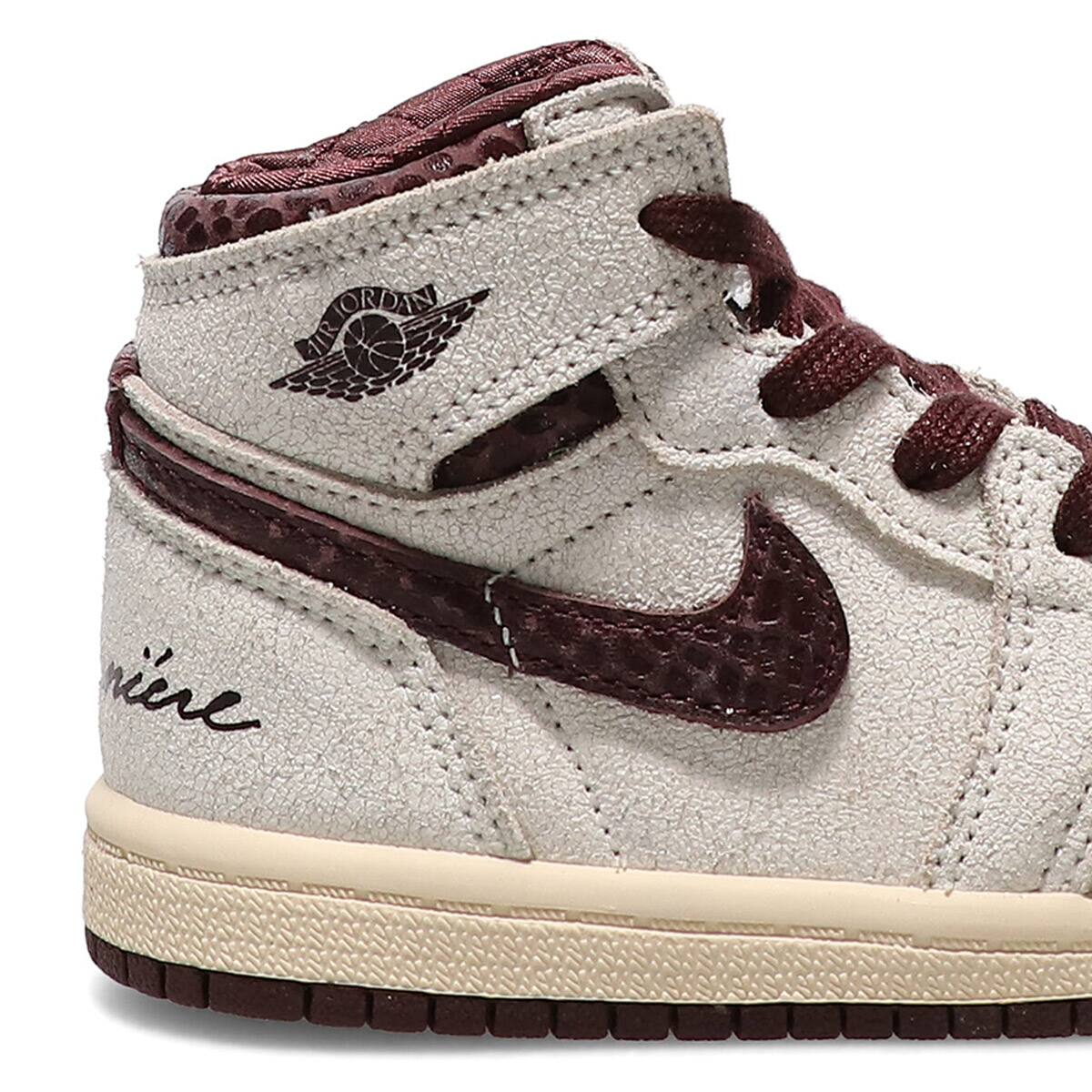 JORDAN BRAND JORDAN 1 RETRO HIGH OG SP (TD) SAIL/BURGUNDY