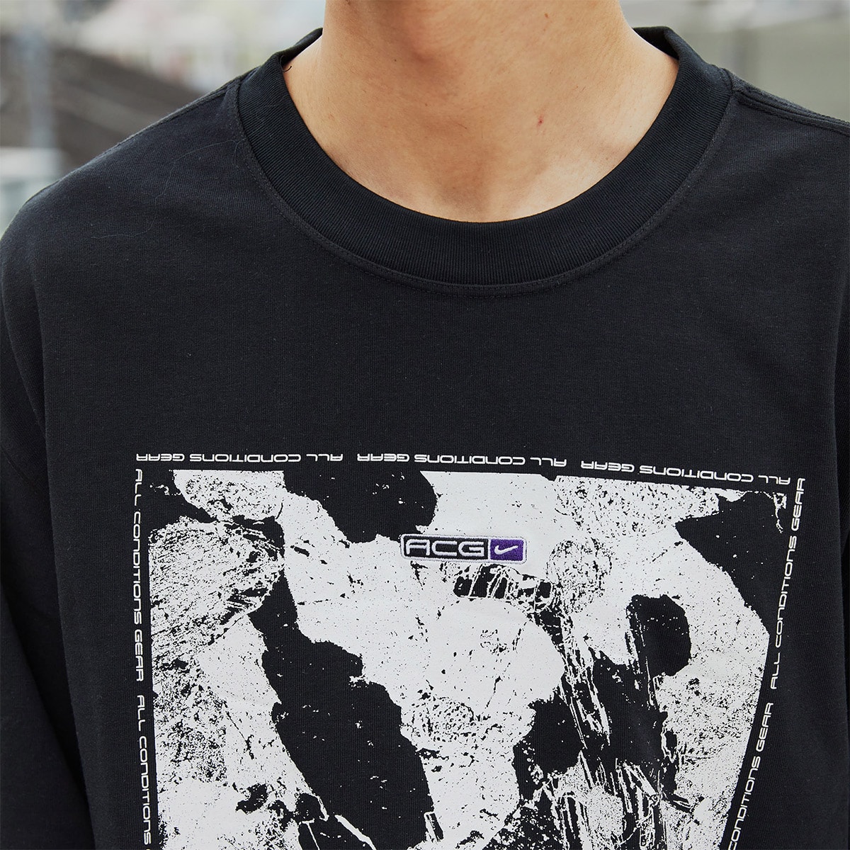 NIKE AS M NRG ACG LS ROCK TEE BLACK 21SP-I（ナイキ ACG NRG