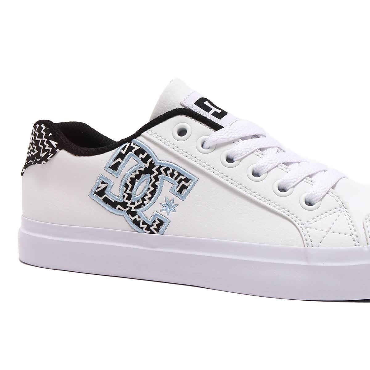 DC SHOES Ws CHELSEA PLUS SE SN WHITE/BLACK PRINT 23SS-Iの画像