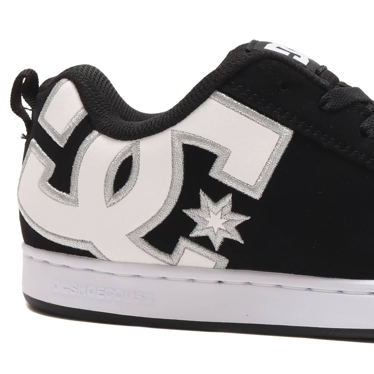 DC SHOES Ws COURT GRAFFIK BLACK/WHITE STENCIL 23SS-Iの画像