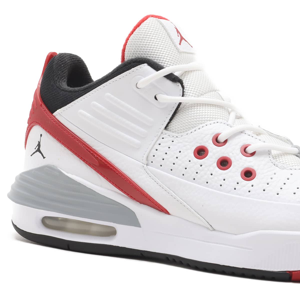 JORDAN BRAND JORDAN MAX AURA 5 WHITE/BLACK-VARSITY RED-WOLF GREY 23HO-Iの画像
