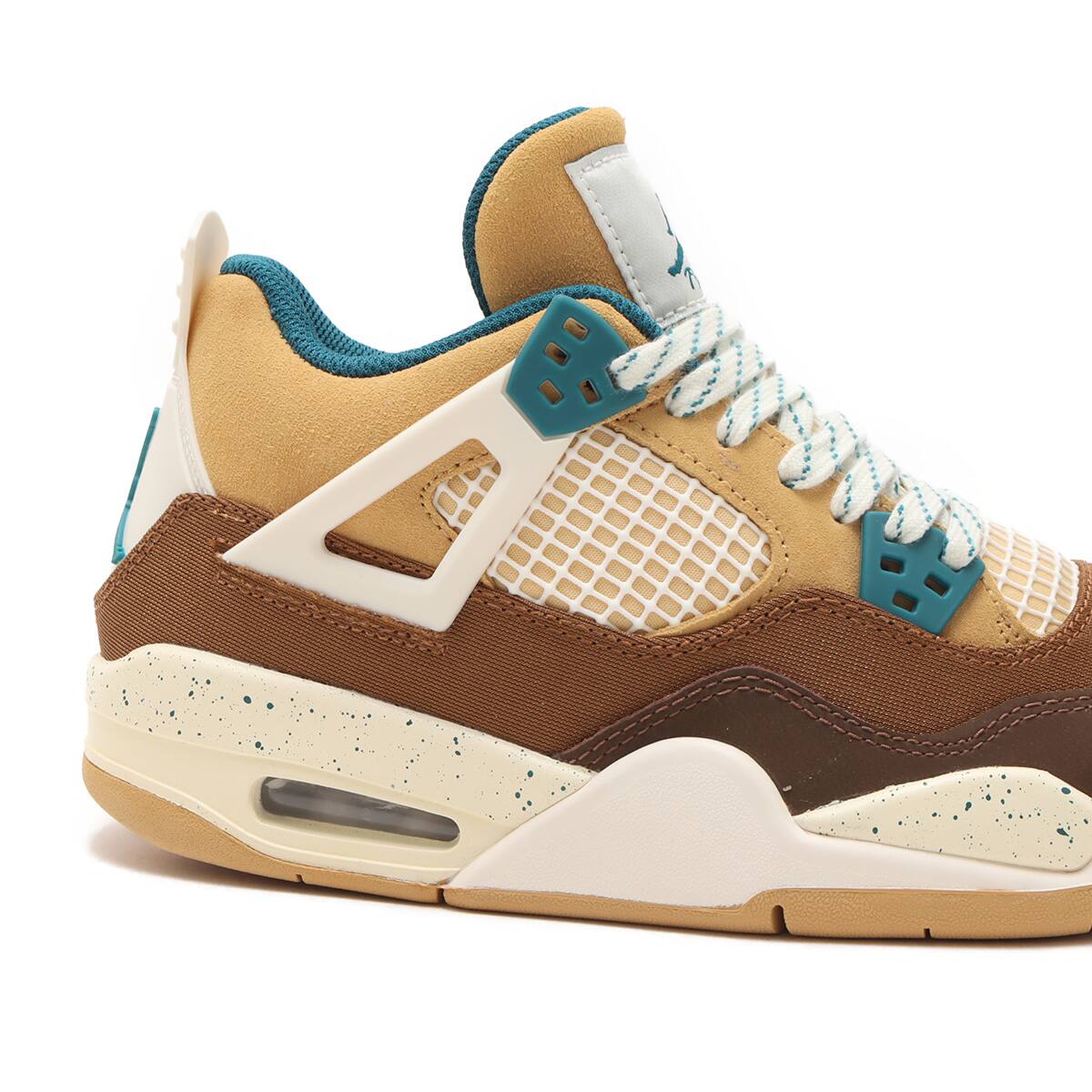 JORDAN BRAND AIR JORDAN 4 RETRO (GS) CACAO WOW/GEODE TEAL-ALE