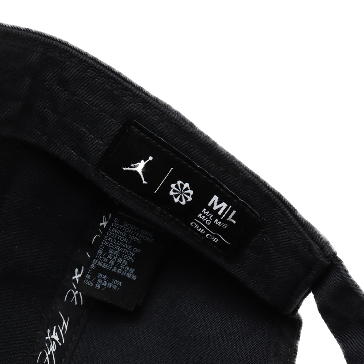 JORDAN BRAND J CLUB CAP US CB FLT PATCH BLACK/SAIL/BLACK 24SU-I