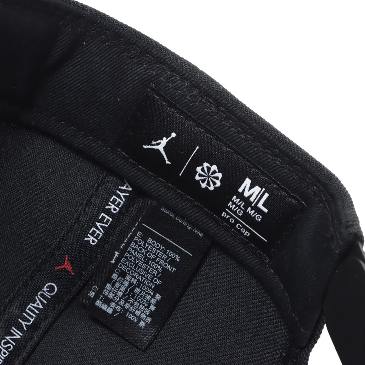 JORDAN BRAND J PRO CAP S FB JUMPMAN BLACK/ANTHRACITE/BLACK