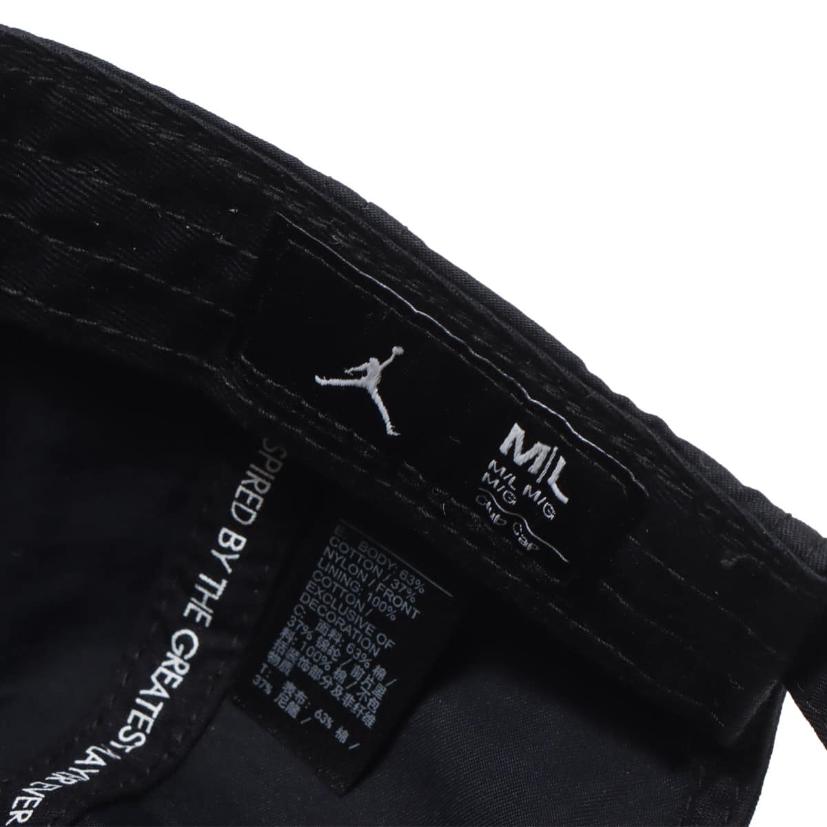 JORDAN BRAND J CLUB CAP US CB JUMPMAN BLACK/BLACK/WHITE 24SU