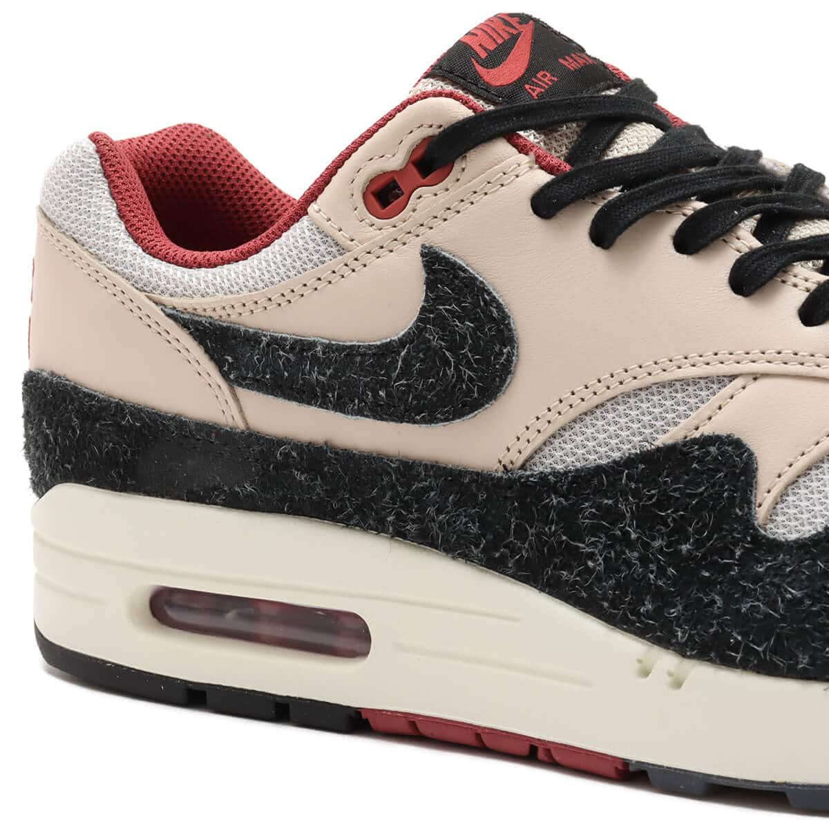 NIKE AIR MAX 1 PRM PEARL WHITE/BLACK-VAST GREY-CEDAR 23HO-S