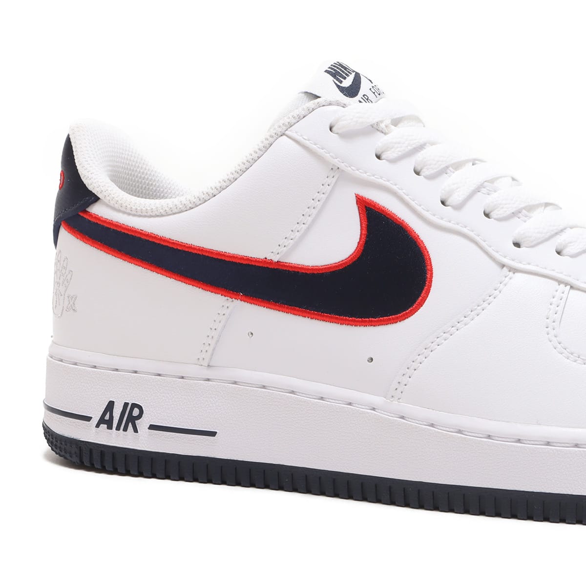 NIKE WMNS AIR FORCE 1 '07 REC WHITE/OBSIDIAN-UNIVERSITY RED-WOLF ...