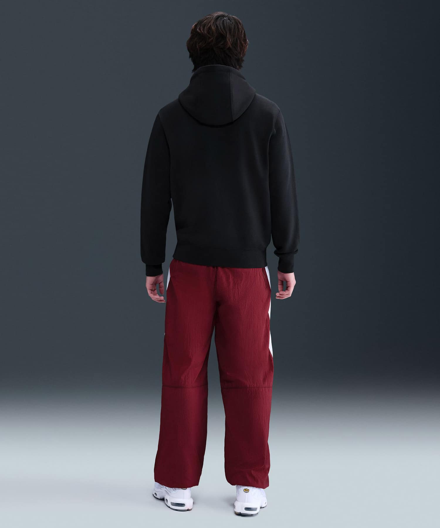 NIKE AS M NK CLUB BB PO HOODIE BLACK/BLACK/WHITEの画像