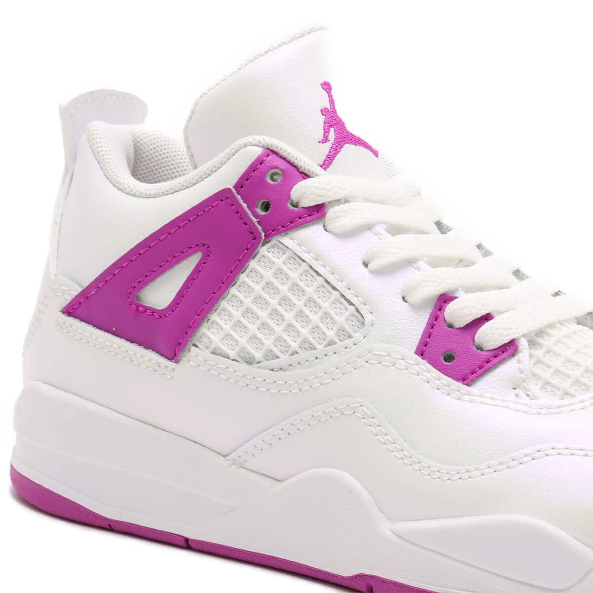 JORDAN BRAND JORDAN 4 RETRO (PS) WHITE/HYPER VIOLET の画像