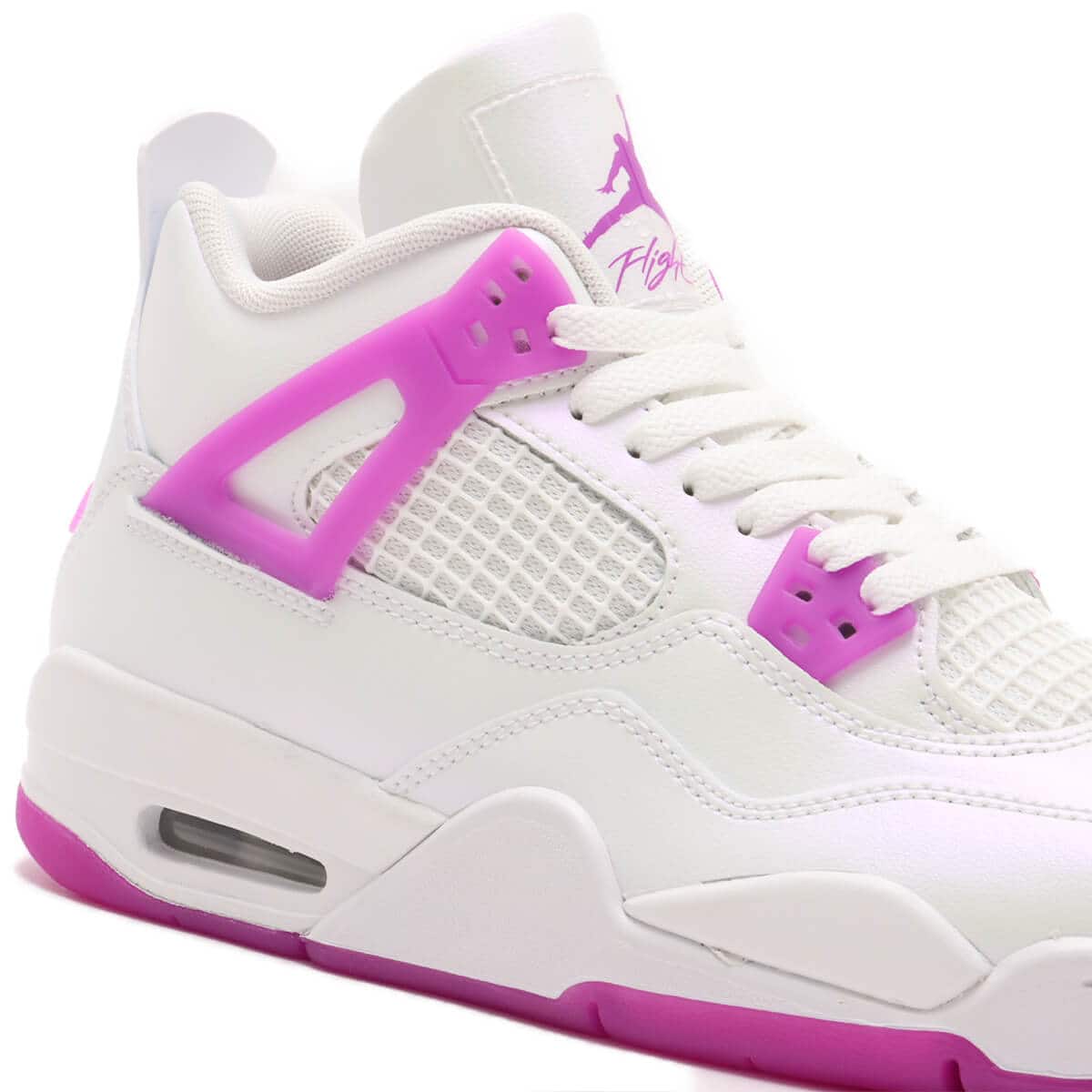 JORDAN BRAND AIR JORDAN 4 RETRO (GS) WHITE/HYPER VIOLET の画像
