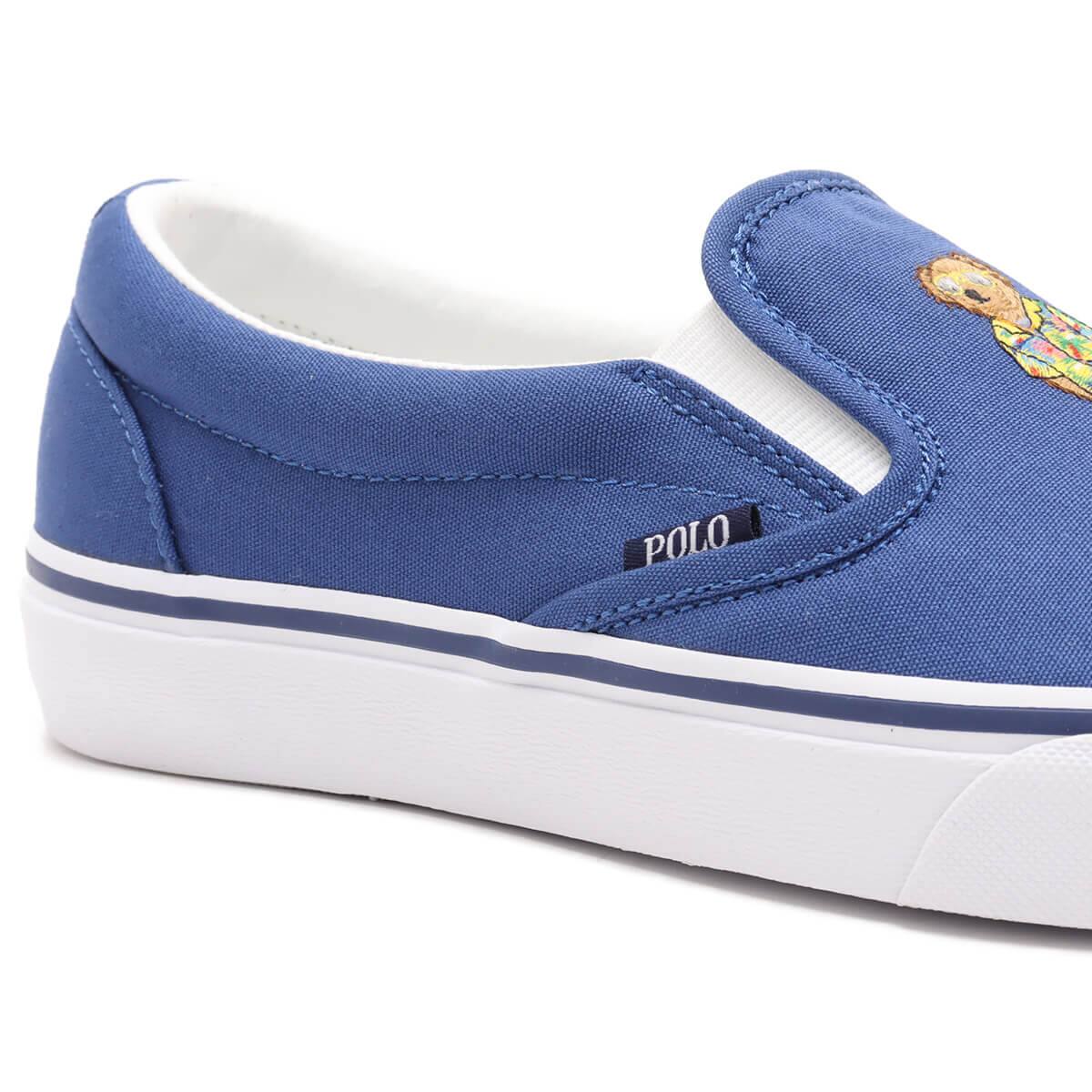 POLO RALPH LAUREN KEATON SLIP ON CANVAS DARK BLUE-401 の画像