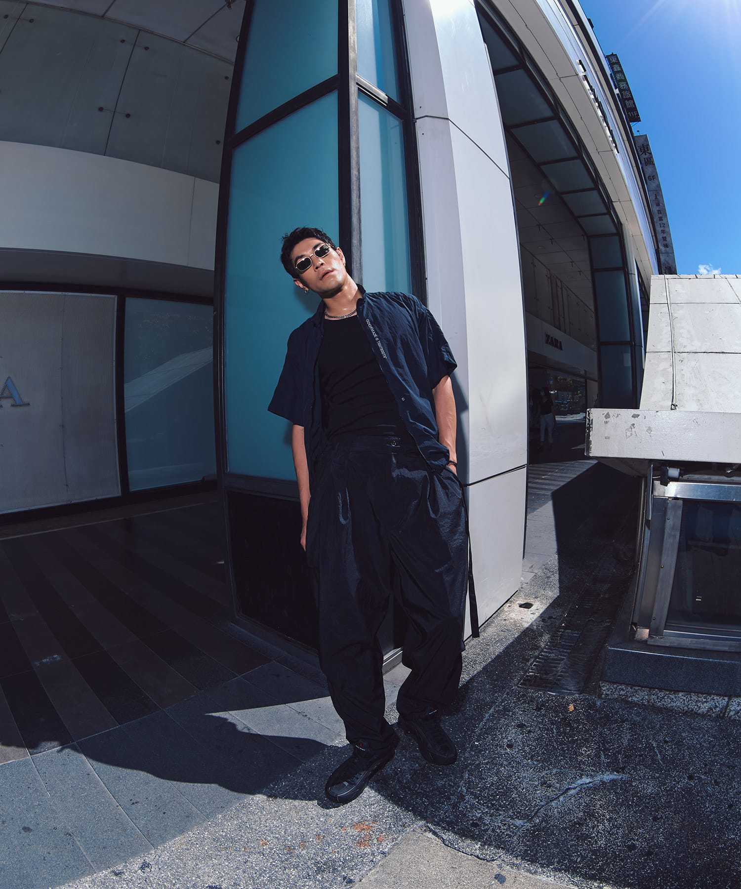 GOOPiMADE x TIGHTBOOTH Tech Uniform Zip Shirt SHADOWの画像