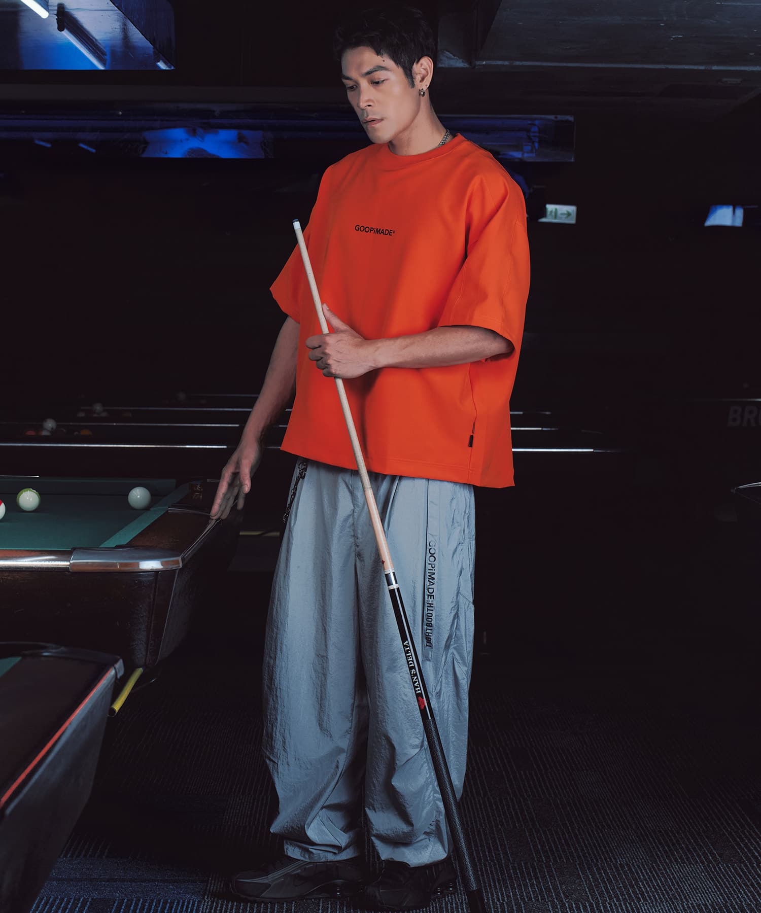 GOOPiMADE x TIGHTBOOTH Dual Arena Logo Tee PUMPKINの画像