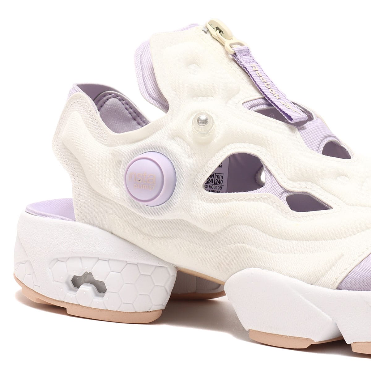 Reebok INSTAPUMP FURY SANDAL ZIP chalk/purple oasis/soft ecru 23SS-I