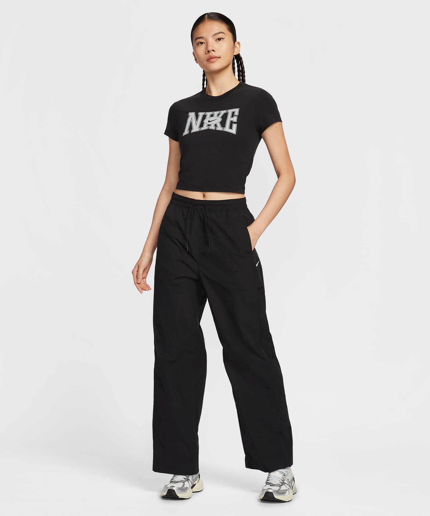 NIKE AS W NSW SLIM CROP TEE STREET BLACKの画像