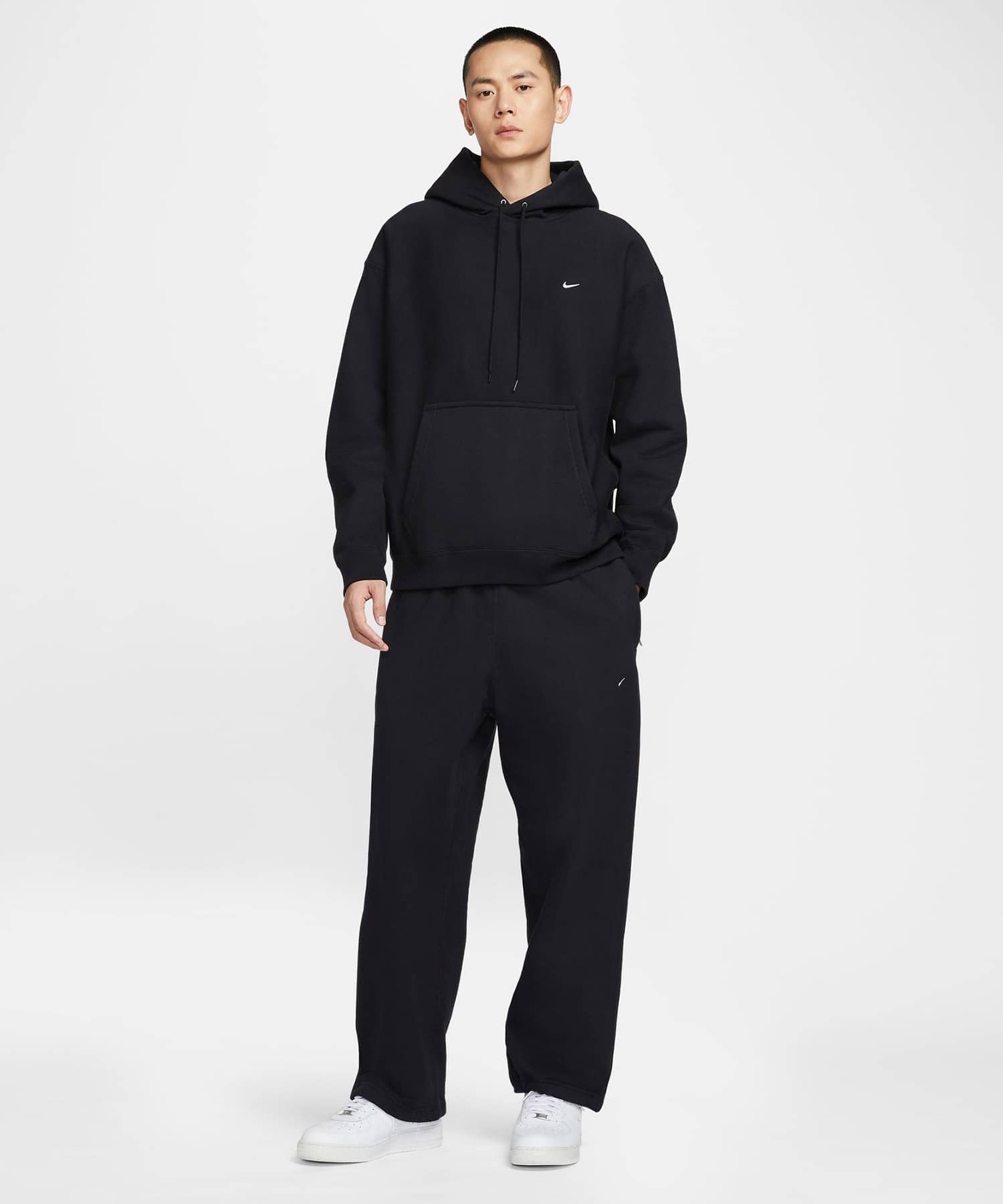 NIKE AS M NL SOLO SWSH BB PO HOODIE BLACK/BLACK/WHITEの画像