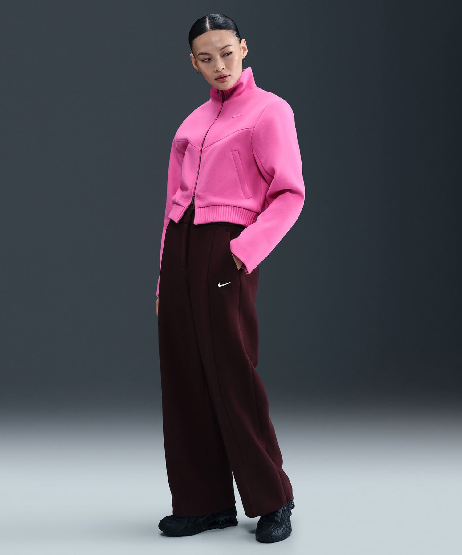 NIKE AS W NSW TAILORED WR JACKE PLAYFUL PINK/PINK GLOWの画像