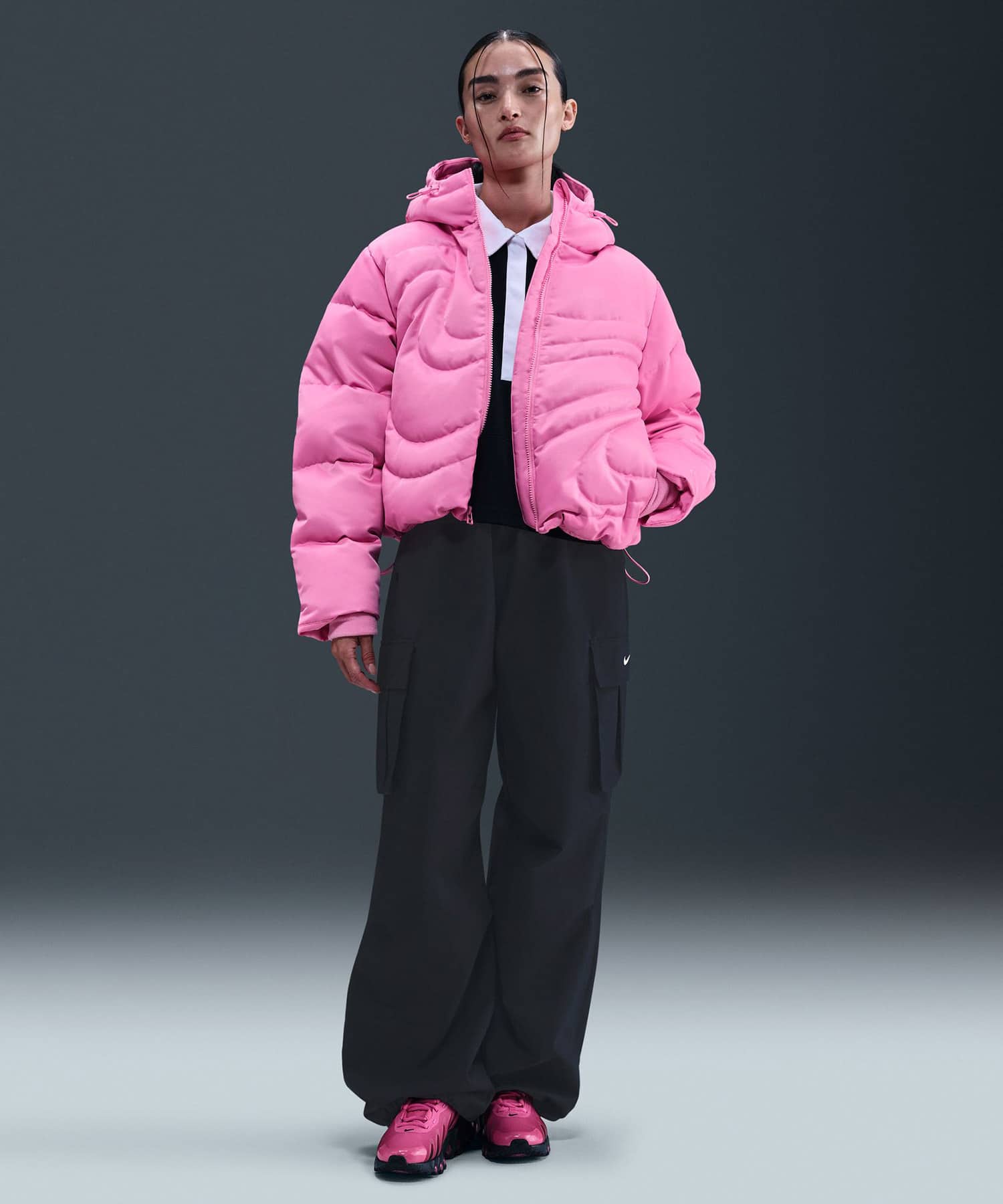 NIKE AS W NSW TF DWN SWSH PFR PINK SPELL/PINK SPELLの画像
