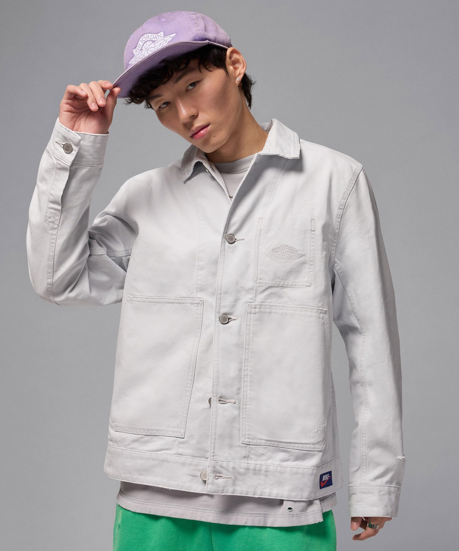 JORDAN BRAND M J AIR JDN RAIR CHI JKT NEUTRAL GREYの画像