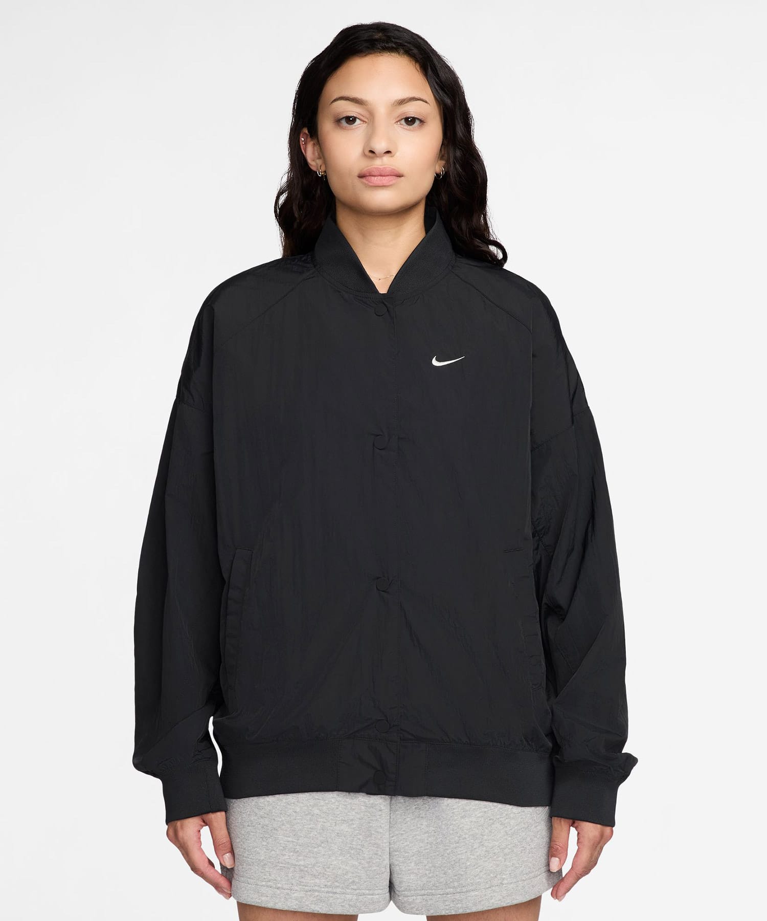 NIKE AS W NSW HBR VARSITY JKT BLACKの画像