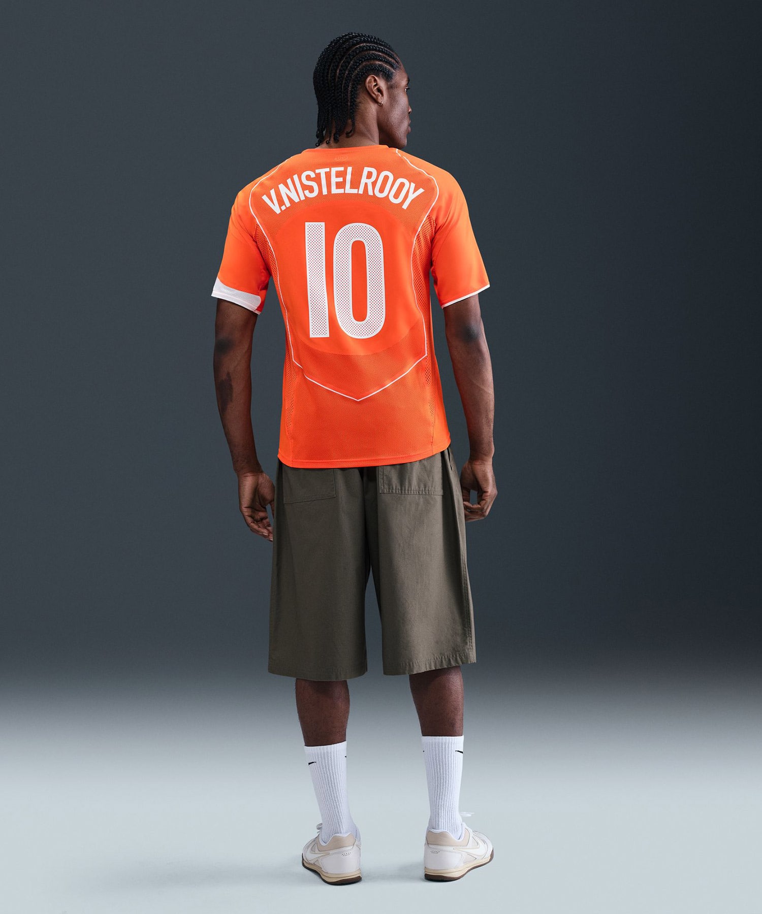 NIKE KNVB Netherlands 2004 Total 90 Reissue JSY Ruud van Nistelrooy SAFETY ORANGE/WHITE/WHITEの画像