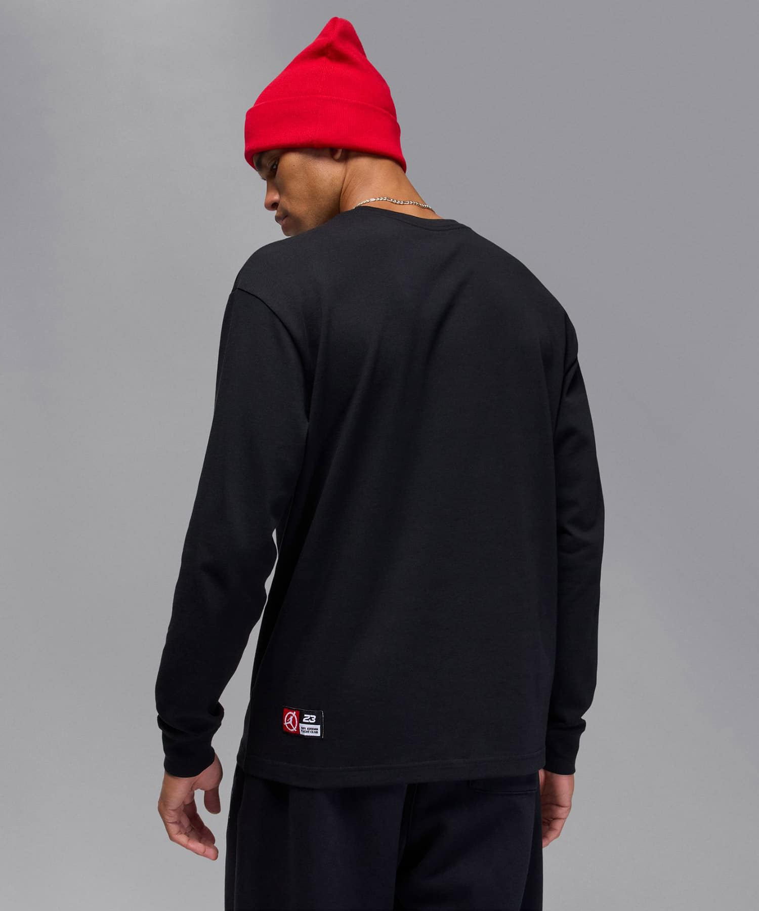 JORDAN BRAND M J FLT CLB LS CREW BLACKの画像