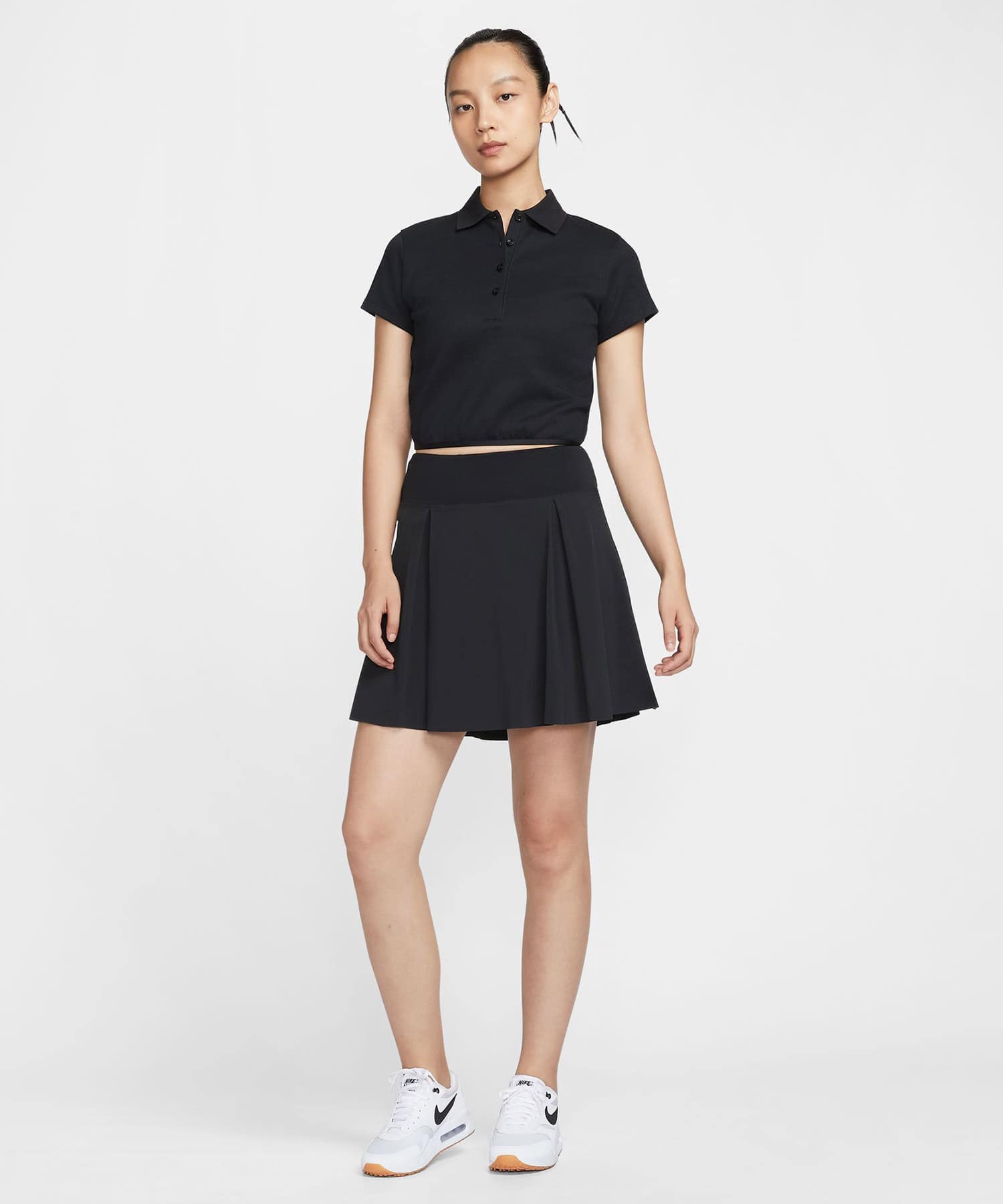 NIKE AS W NK GOLF SS POLO BLACK/SAILの画像