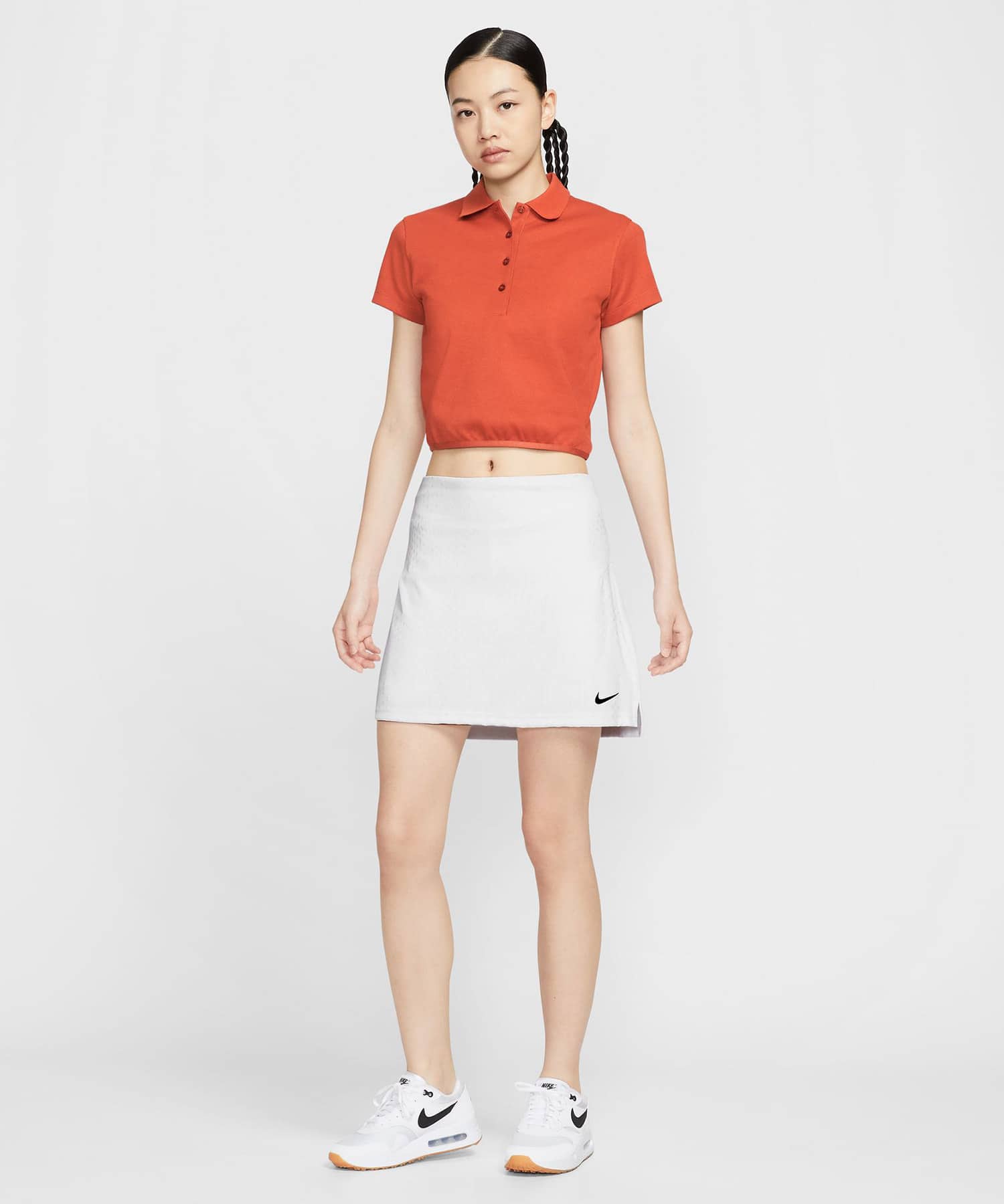 NIKE AS W NK GOLF SS POLO DRAGON RED/SAILの画像