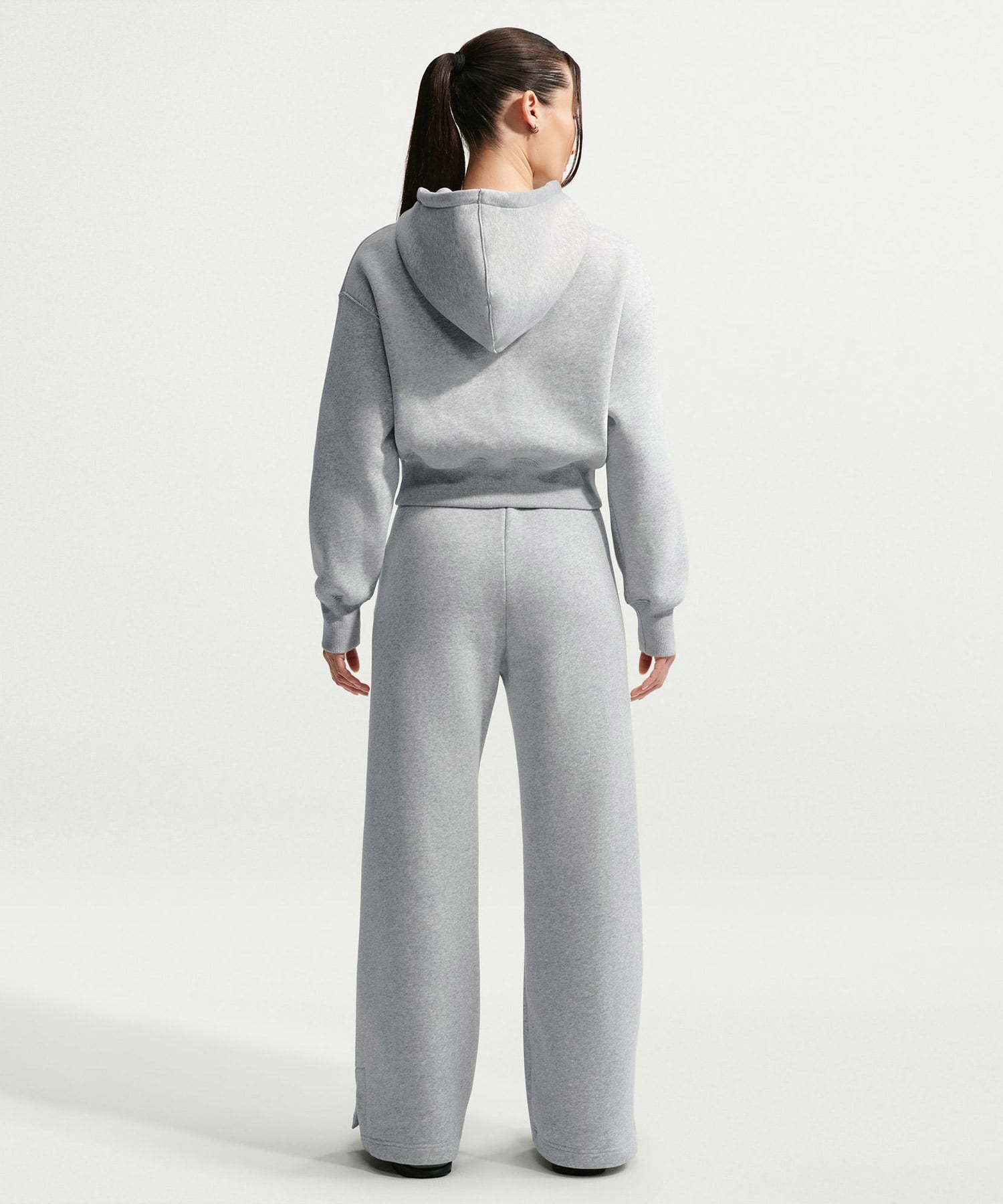 NIKE AS W NSW PHNX FLC HR PANT WID GRAYの画像