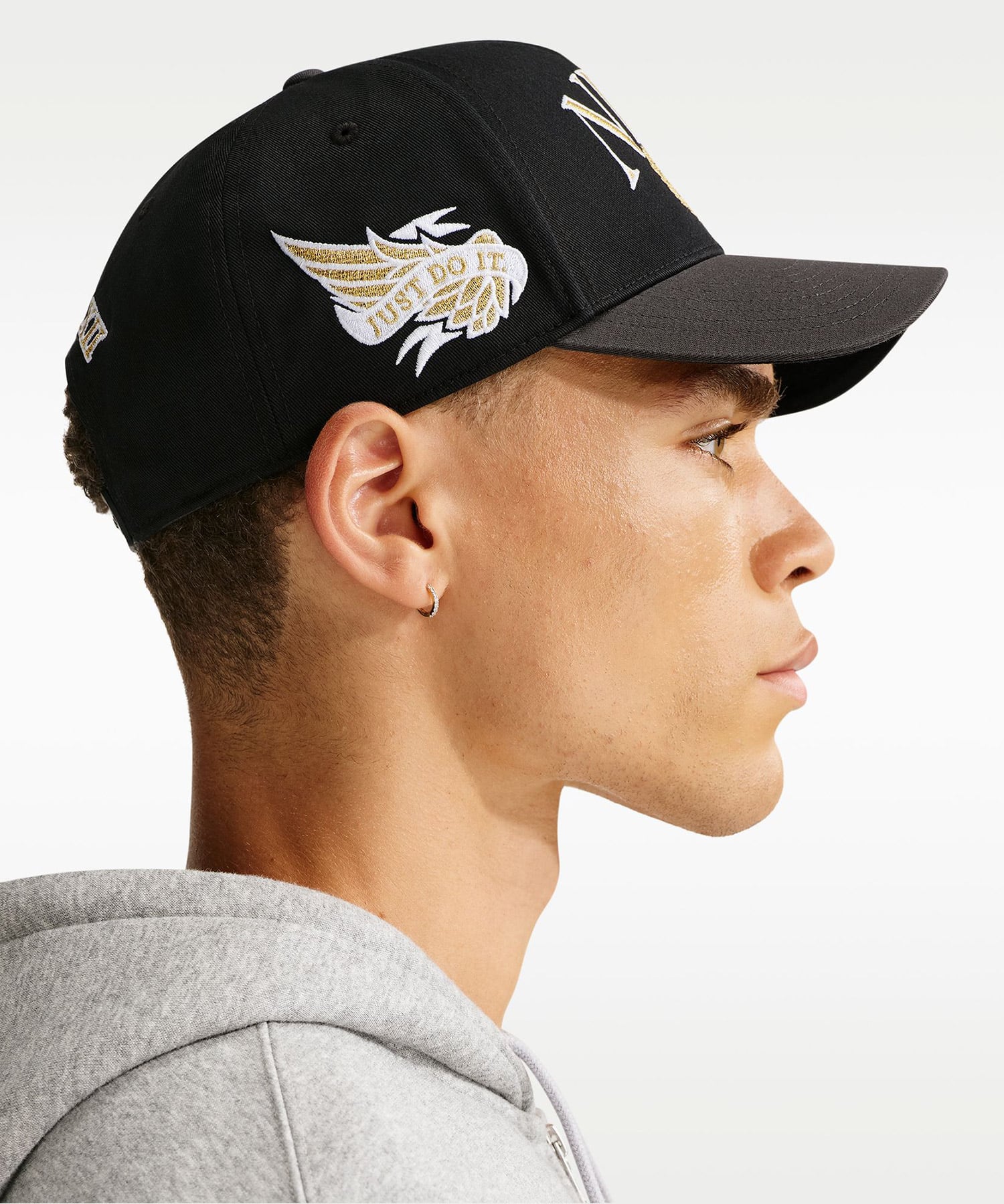 NIKE U NK RISE CAP S CB AFRAME GFX BLACKの画像