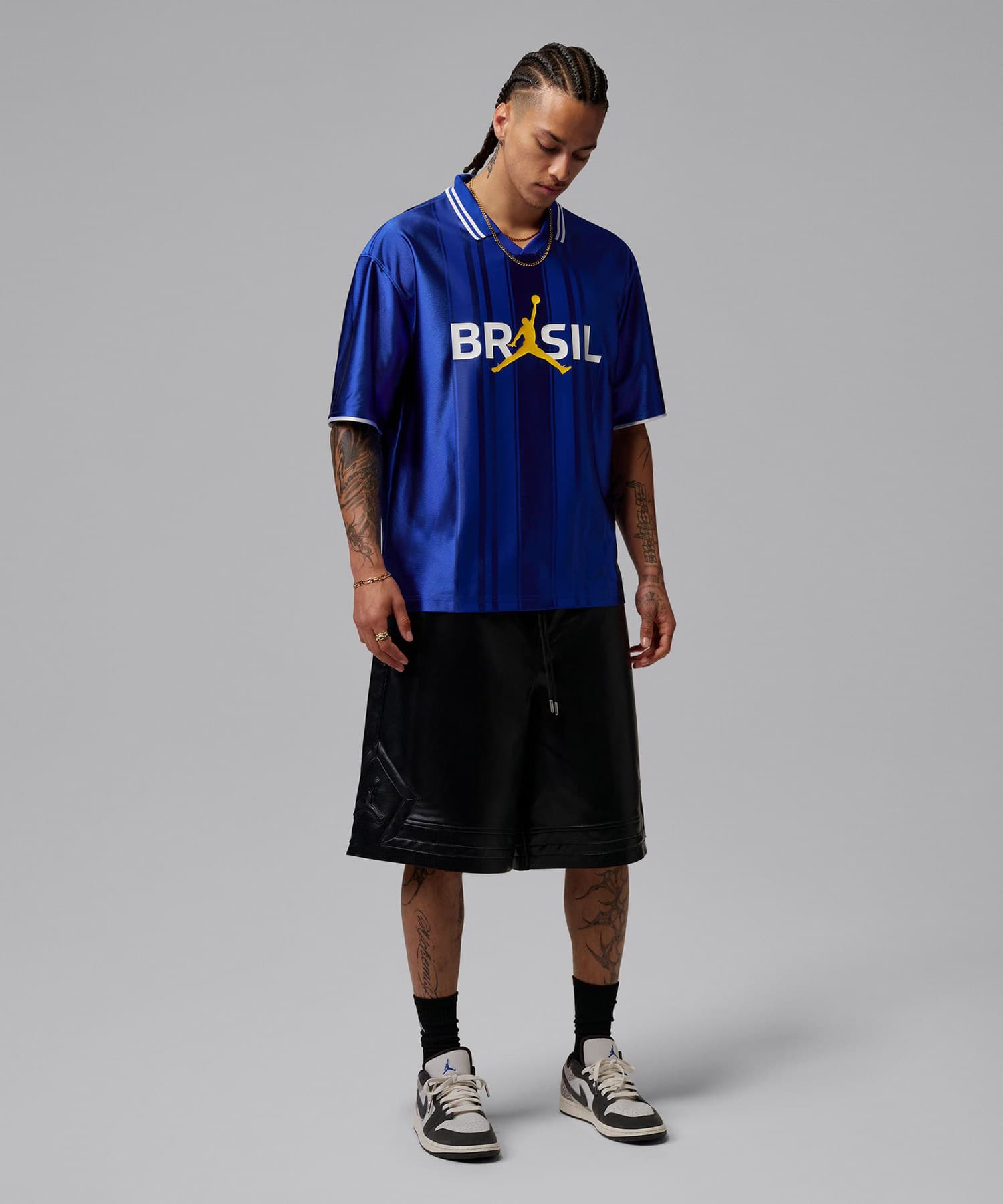 JORDAN BRAND M J POLO TOP P6 OLD ROYAL/WHITEの画像