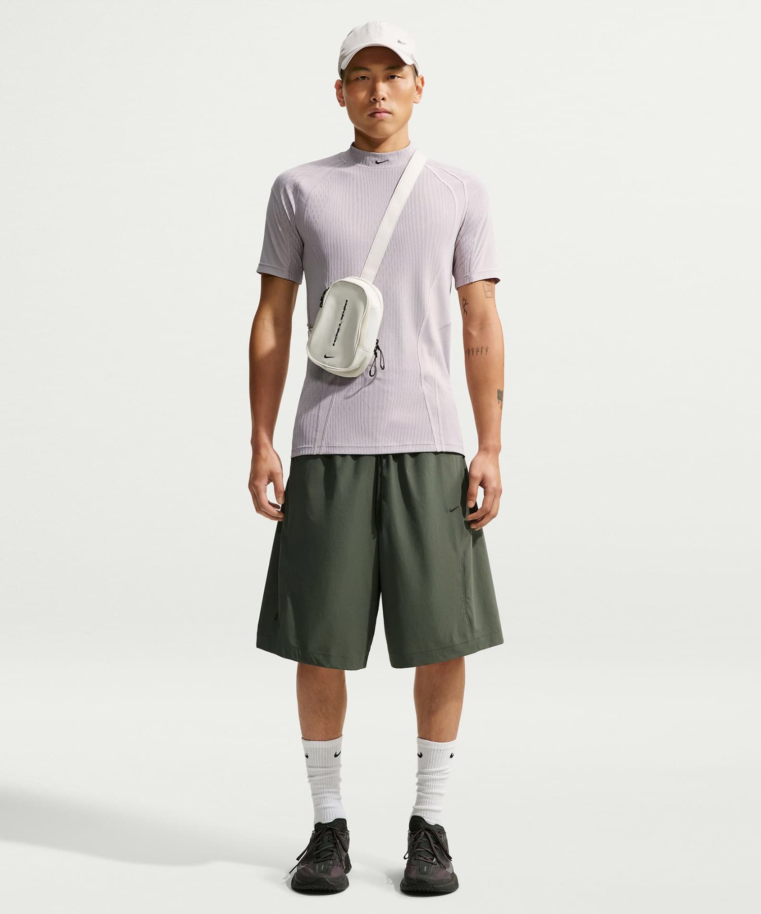 NIKE AS M NK DFADV TCH PRO MGNA SS GRAYの画像
