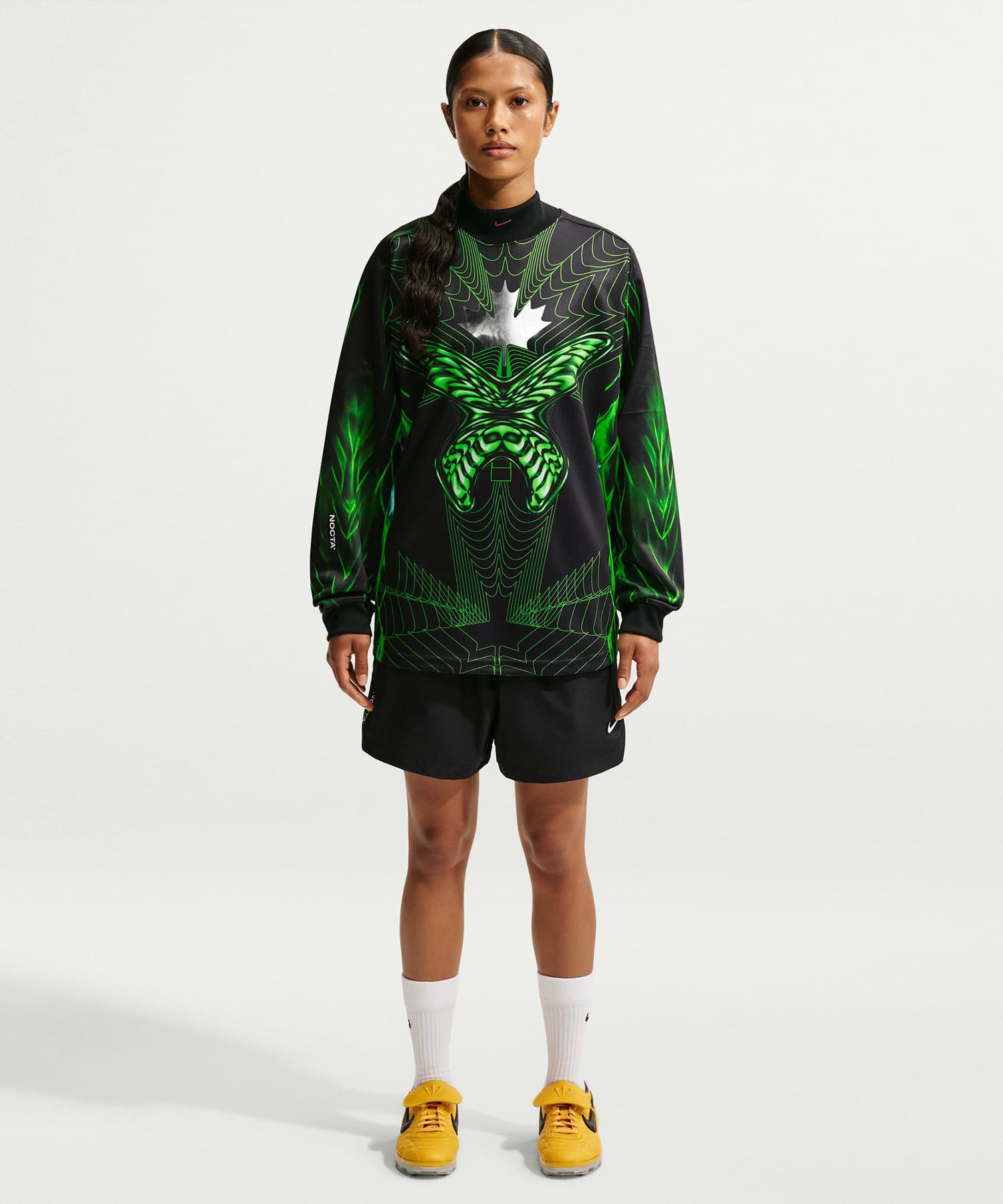 NIKE CAX M NK DF COF JSY LS BLACKの画像