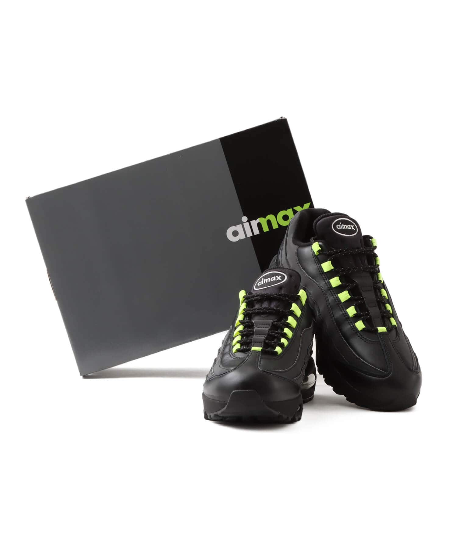 NIKE AIR MAX 95 BIG BUBBLE SE BLACK/WHITE-VOLT-FLT GOLDの画像