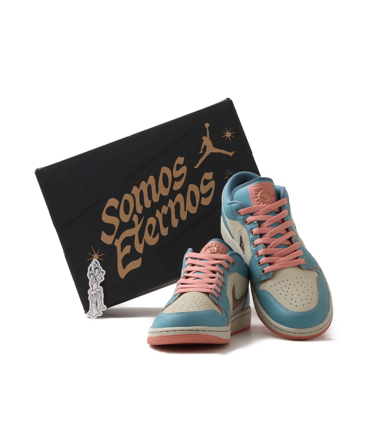 JORDAN BRAND AIR JORDAN 1 LOW SE DENIM TURQ/SMOKEY BLUE-RED STARDUSTの画像
