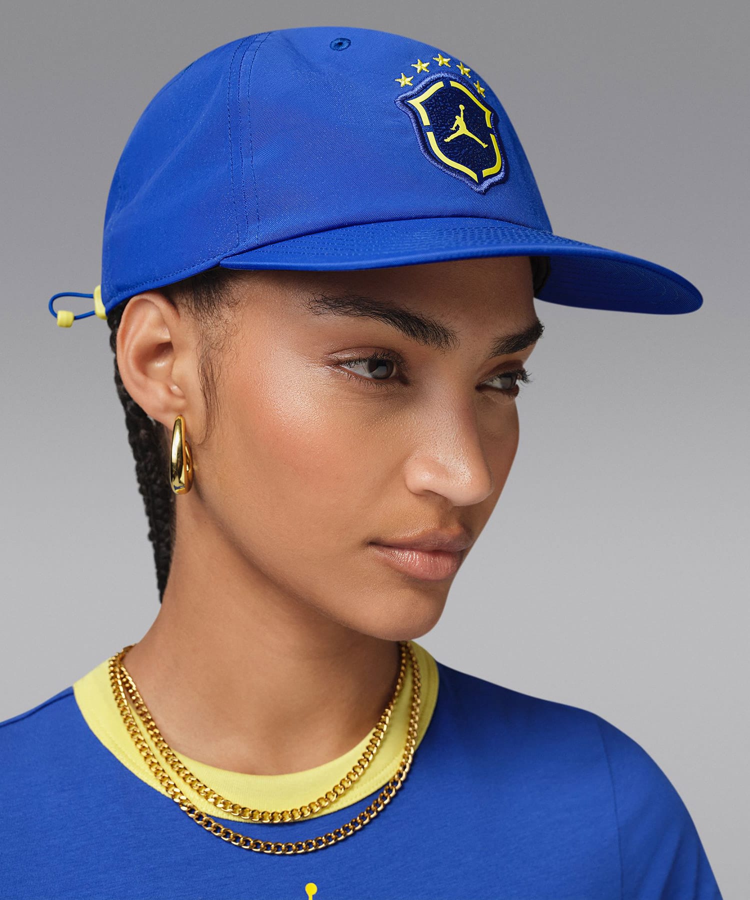 JORDAN BRAND U J PRO CAP US FB 5PNL - P6 OLD ROYAL/(YELLOW PULSE)の画像