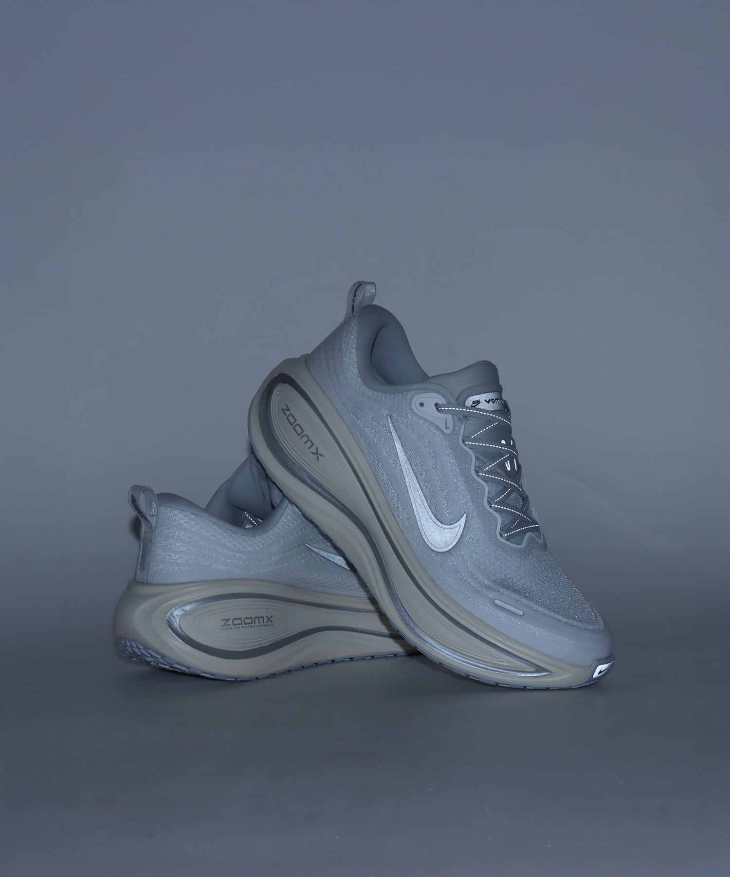 NIKE VOMERO PLUS PLATINUM TINT/REFLECT SILVER-GREY FOGの画像